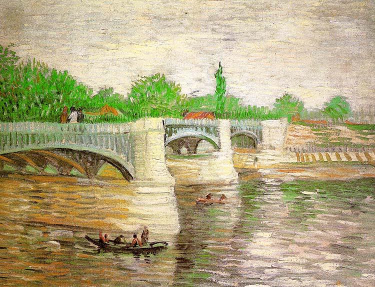 The Seine with the Pont de la Grand Jatte, Vincent Van Gogh